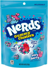 Load image into Gallery viewer, Nerds Gummy Clusters Candy, Very Berry, 8 Ounce
