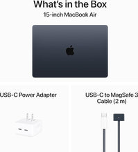 Load image into Gallery viewer, Apple 2024 MacBook Air 15-inch Laptop with M3 chip: 15.3-inch Liquid Retina Display, 8GB Unified Memory, 512GB SSD Storage, 1080p FaceTime HD Camera, Touch ID; Midnight, English Backlit Keyboard
