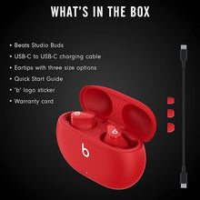 Load image into Gallery viewer, Beats Studio Buds – True Wireless Noise Cancelling Earbuds – Compatible with Apple &amp; Android, Built-in Microphone, IPX4 Rating, Sweat Resistant Earphones, Class 1 Bluetooth Headphones Red
