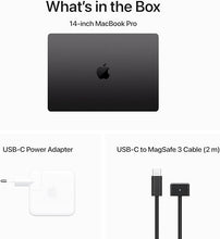 Load image into Gallery viewer, Apple 2023 MacBook Pro Laptop M3 Pro chip with 11‑core CPU, 14‑core GPU: 14.2-inch Liquid Retina XDR Display, 18GB Unified Memory, 512GB SSD Storage. Works with iPhone/iPad; Space Black, English
