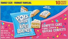 Load image into Gallery viewer, Kellogg&#39;s Pop-Tarts Bites Mini Pastries Confetti Cake Flavour, Family Size 400g (10 Pouches)
