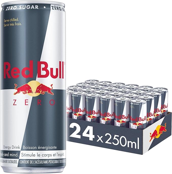 Red Bull Energy Drink, Zero, 250ml (24 pack)