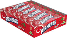 Load image into Gallery viewer, Airheads Candy Bars - Cherry - Pack of 36 Individually Wrapped Full-Size Bars - Non-Melting Chewy Treats
