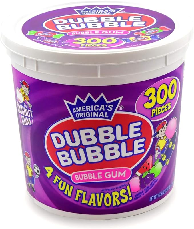 Dubble Bubble - Assorted Flavors, 300 Count tub