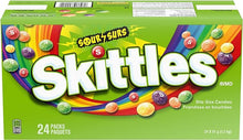 Load image into Gallery viewer, SKITTLES, Sour Chewy Candy, Full Size Bag, 51g per Pack, 24 Count
