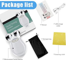 Load image into Gallery viewer, Microcurrent Face Device Roller, Microsculpt Device for Face And Neck,Lift the face and Tighten the Skin, USB Mini Microcurrent Face for Facial Wrinkle Remover Toning Best Gift for Anti Aging and Wrinkle
