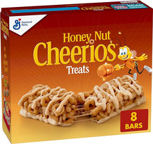 Load image into Gallery viewer, Honey Nut Cheerios Breakfast Cereal Treat Bars, Snack Bars, 8 ct
