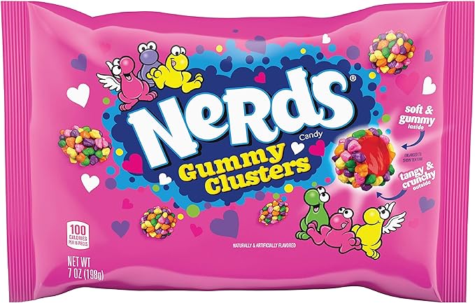 Nerds Valentine's Gummy Clusters limited edition - 7oz bag