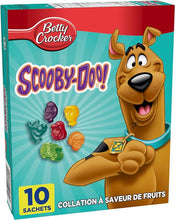 Load image into Gallery viewer, Betty Crocker Scooby Doo Fruit Flavoured Snacks, Pack of 10 Pouches, Fruit Flavoured Snacks
