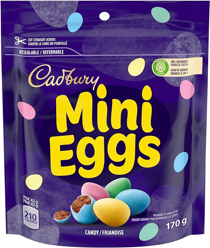 Cadbury Mini Eggs, Easter Chocolatey Candy Eggs, 170 g