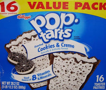 Load image into Gallery viewer, Kellogg&#39;s Frosted Cookies &amp; Creme Pop-Tarts, 16 Count
