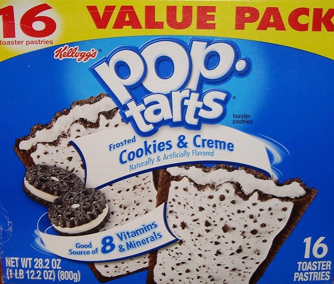 Kellogg's Frosted Cookies & Creme Pop-Tarts, 16 Count