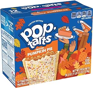 Kellogg's Pop-Tarts - Pumpkin Pie (Limited Edition) - 12 Toaster Pastries, 21.1-oz. Box