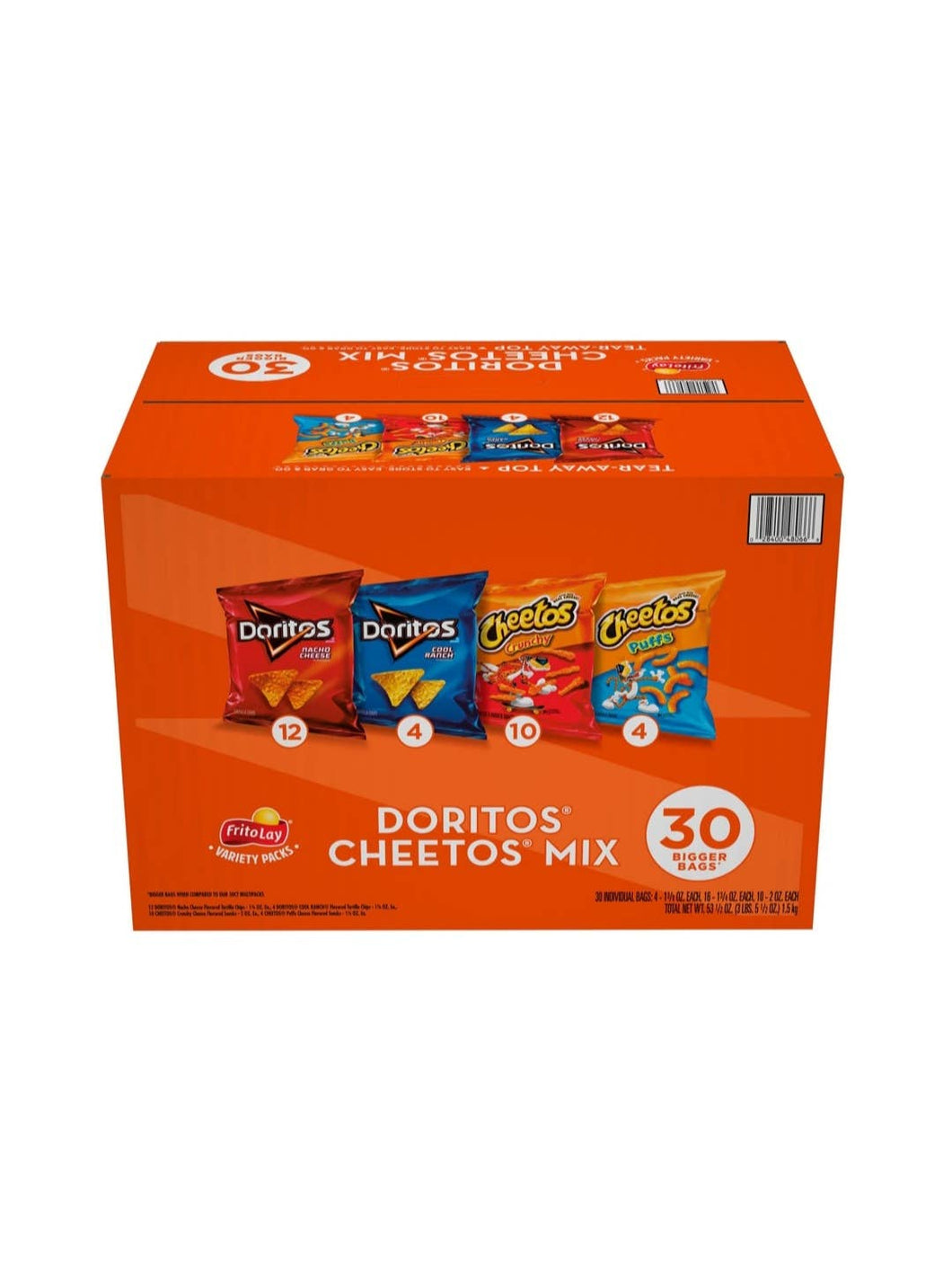 Frito-Lay Doritos & Cheetos Variety Pack Chips, 30CT