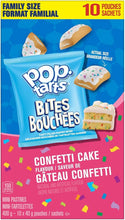 Load image into Gallery viewer, Kellogg&#39;s Pop-Tarts Bites Mini Pastries Confetti Cake Flavour, Family Size 400g (10 Pouches)
