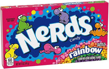 Load image into Gallery viewer, Wonka Rainbow Nerds (2) Theatre Box Value Bundle (141g per box) – A Fun Snack To Share With Friends Family Co-Workers or Enjoy For Yourself At The Office or At Home
