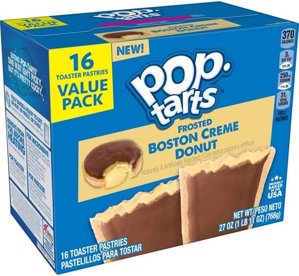 Pop Tarts Frosted Boston Creme Donut 16ct Value Pack