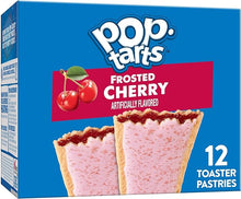 Load image into Gallery viewer, Pop-Tarts Toaster Pastries, Breakfast Foods, Kids Snacks, Frosted Cherry, 20.3oz Box (12 Pop-Tarts)
