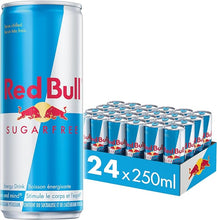 Load image into Gallery viewer, Red Bull Energy Drink, Sugar Free, 250 millilitre (Pack of 24)
