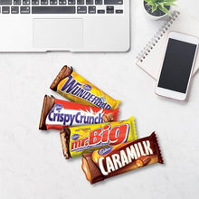 Load image into Gallery viewer, Cadbury Assorted Chocolatey Candy Bars (20 Mini Bars), Caramilk, Mr. Big, Crispy Crunch, and Wunderbar, Stocking Stuffer, 230 g
