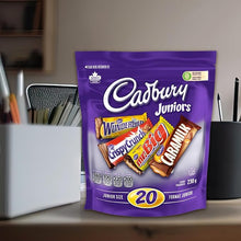 Load image into Gallery viewer, Cadbury Assorted Chocolatey Candy Bars (20 Mini Bars), Caramilk, Mr. Big, Crispy Crunch, and Wunderbar, Stocking Stuffer, 230 g
