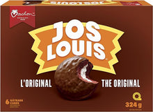 Load image into Gallery viewer, VACHON The Original Jos Louis Cakes with Layers of Sponge Cake, Creamy Filling and Chocolatey Coating, Delicious Dessert and Snack, Contains 6 Count (Pack of 1) Individually Wrapped Cakes, 324 Grams
