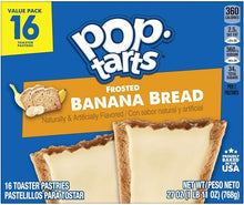 Load image into Gallery viewer, Pop-Tarts Frosted Banana Bread Breakfast Toaster Pastries, 27 oz, 16 Count
