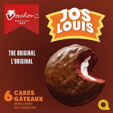 Load image into Gallery viewer, VACHON The Original Jos Louis Cakes with Layers of Sponge Cake, Creamy Filling and Chocolatey Coating, Delicious Dessert and Snack, Contains 6 Count (Pack of 1) Individually Wrapped Cakes, 324 Grams
