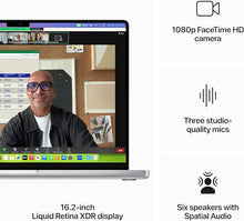 Load image into Gallery viewer, Apple 2023 MacBook Pro Laptop M3 Pro chip with 12‑core CPU, 18‑core GPU: 16.2-inch Liquid Retina XDR Display, 18GB Unified Memory, 512GB SSD Storage. Works with iPhone/iPad; Space Black, English
