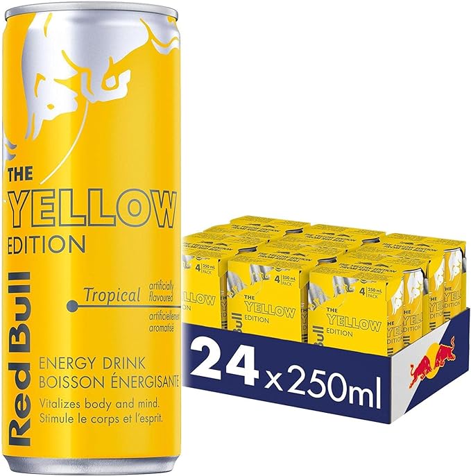 Red Bull Energy Drink, Tropical, 250ml (24 pack)