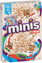 Load image into Gallery viewer, CINNAMON TOAST CRUNCH Minis Cereal Box, 349 Grams Package of Cereal, Cinnamon Flavour
