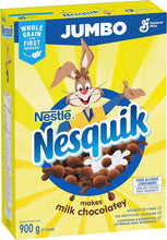 Load image into Gallery viewer, NESQUIK - JUMBO SIZE Chocolate Cereal Box, 900 Grams Package, Makes Milk Chocolatey
