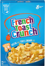 Load image into Gallery viewer, CINNAMON TOAST CRUNCH French Toast Crunch Cereal Box, Bursting with Syrup and Cinnamon Taste, 380 Grams Cereal Package
