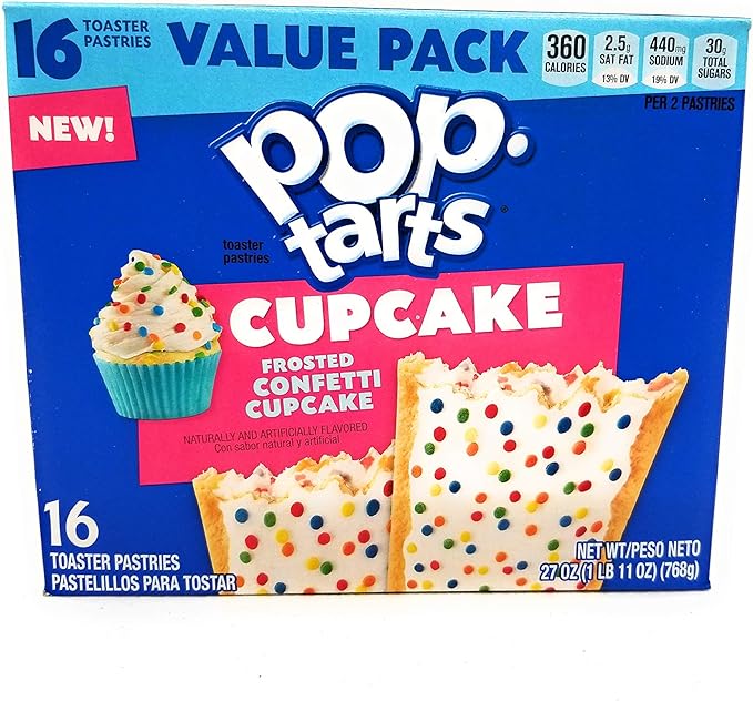 Pop Tarts Frosted Confetti Cupcake