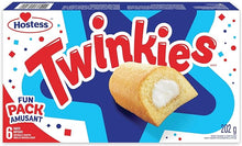 Load image into Gallery viewer, Hostess Twinkies Cakes with Creamy Filling, Cake Snacks, Contains 6 cakes (Individually Wrapped)
