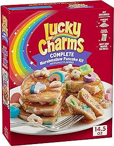 Betty Crocker Lucky Charms Pancake Kit, Baking Mix, 14.5 oz