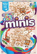 Load image into Gallery viewer, CINNAMON TOAST CRUNCH Minis Cereal Box, 349 Grams Package of Cereal, Cinnamon Flavour
