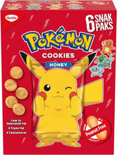 Load image into Gallery viewer, Christie, Pokemon Honey Snack Pack Cookies, Honey Cookies, School Snacks, 150g (6 Pouches)
