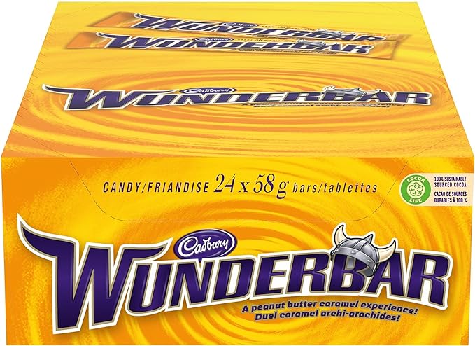 Cadbury Wunderbar Chocolatey Candy Bars, 58 g (Pack of 24)