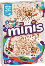 Load image into Gallery viewer, CINNAMON TOAST CRUNCH Minis Cereal Box, 349 Grams Package of Cereal, Cinnamon Flavour
