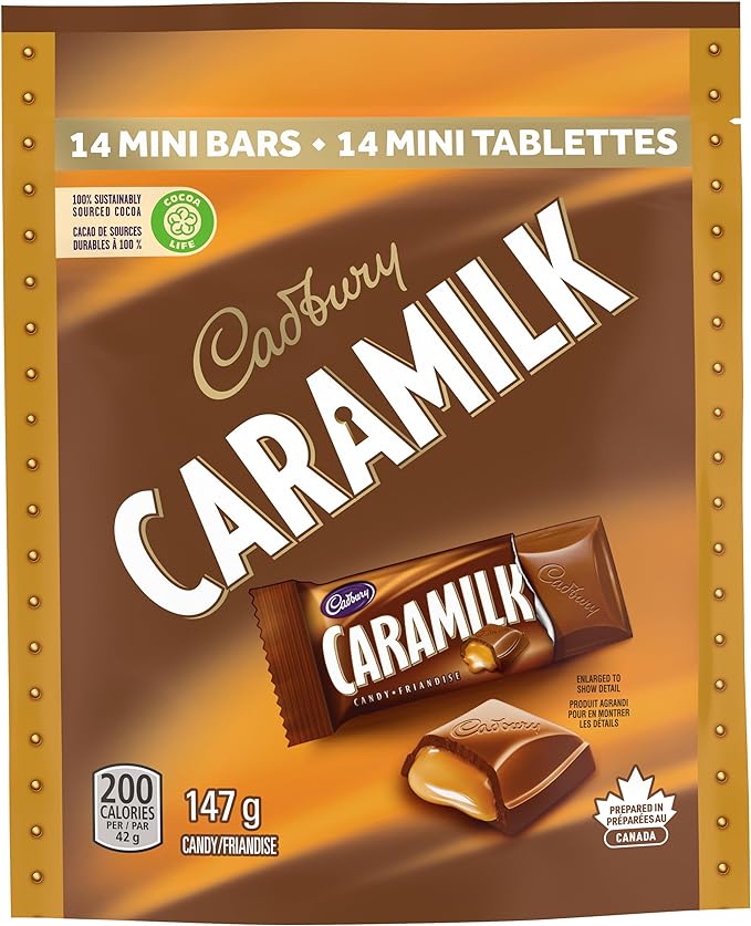 Cadbury Caramilk Chocolatey Candy Minis, 147 g