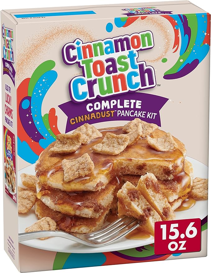 Betty Crocker Cinnamon Toast Crunch Pancake Kit, Baking Mix, 15.6 oz.