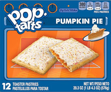 Load image into Gallery viewer, Pop-Tarts Breakfast Toaster Pastries, Frosted Pumpkin Pie Flavored, Limited Edition, 20.30 Oz
